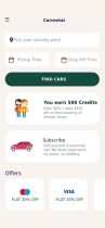 Car Rental App UI Screenshot 1