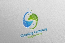 Cleaning Service Logo with Eco Friendly 4 Screenshot 1