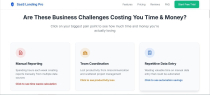 SaaSPro – Clean SaaS Landing Page Template Screenshot 2